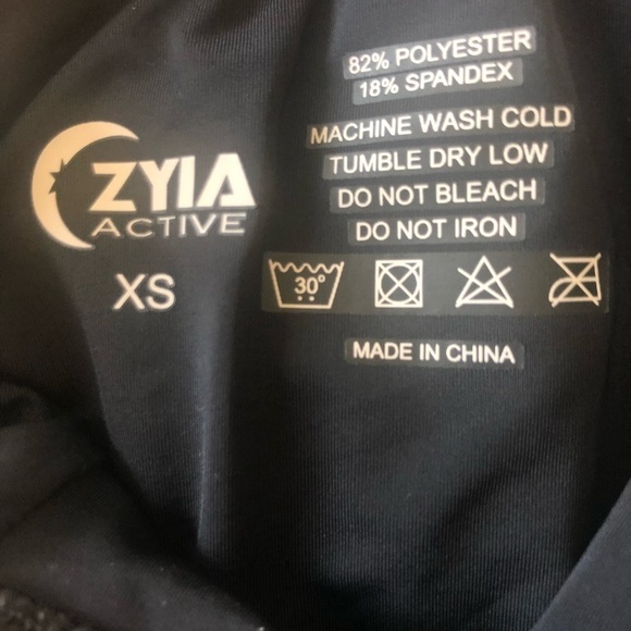 Zyia Active Classic Black One Piece Swimsuit XS Adjustable Straps Padded - Picture 8 of 8